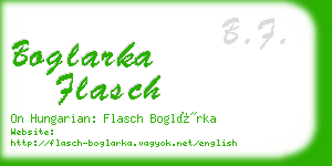 boglarka flasch business card